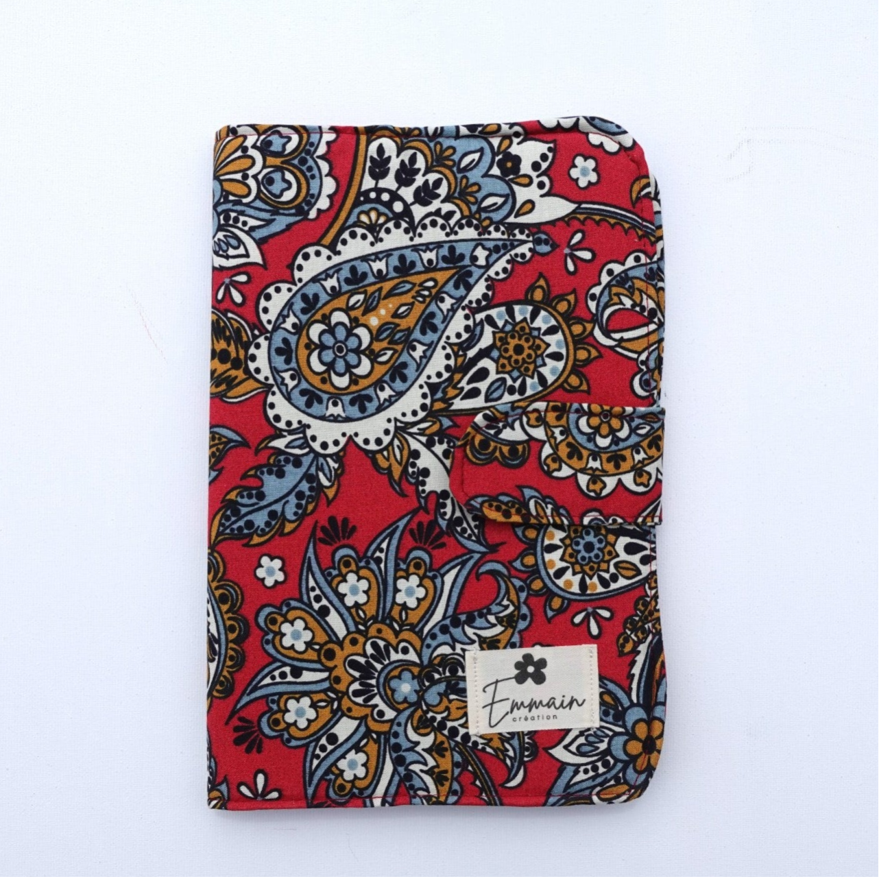 Protège Carnet de Santé Rouge Éclat