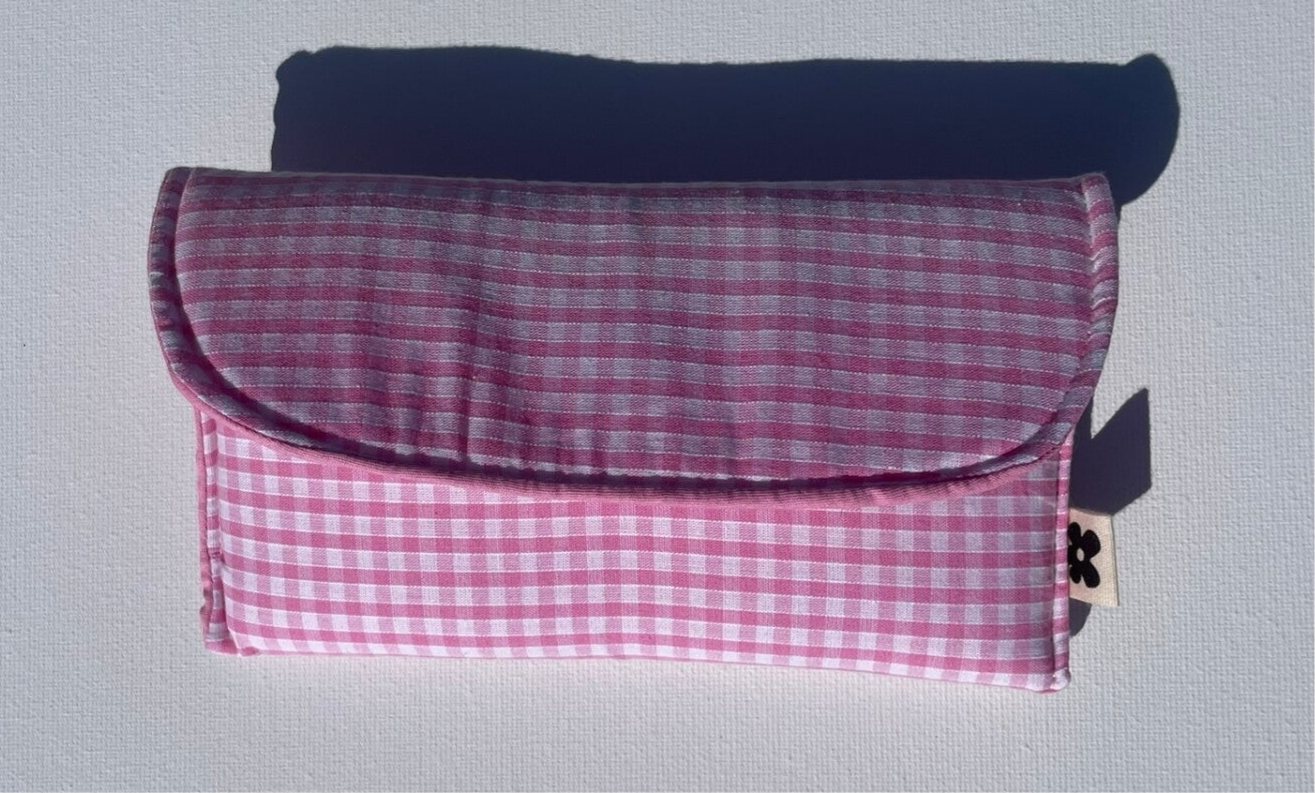 Etui à lunettes Vichy Rose