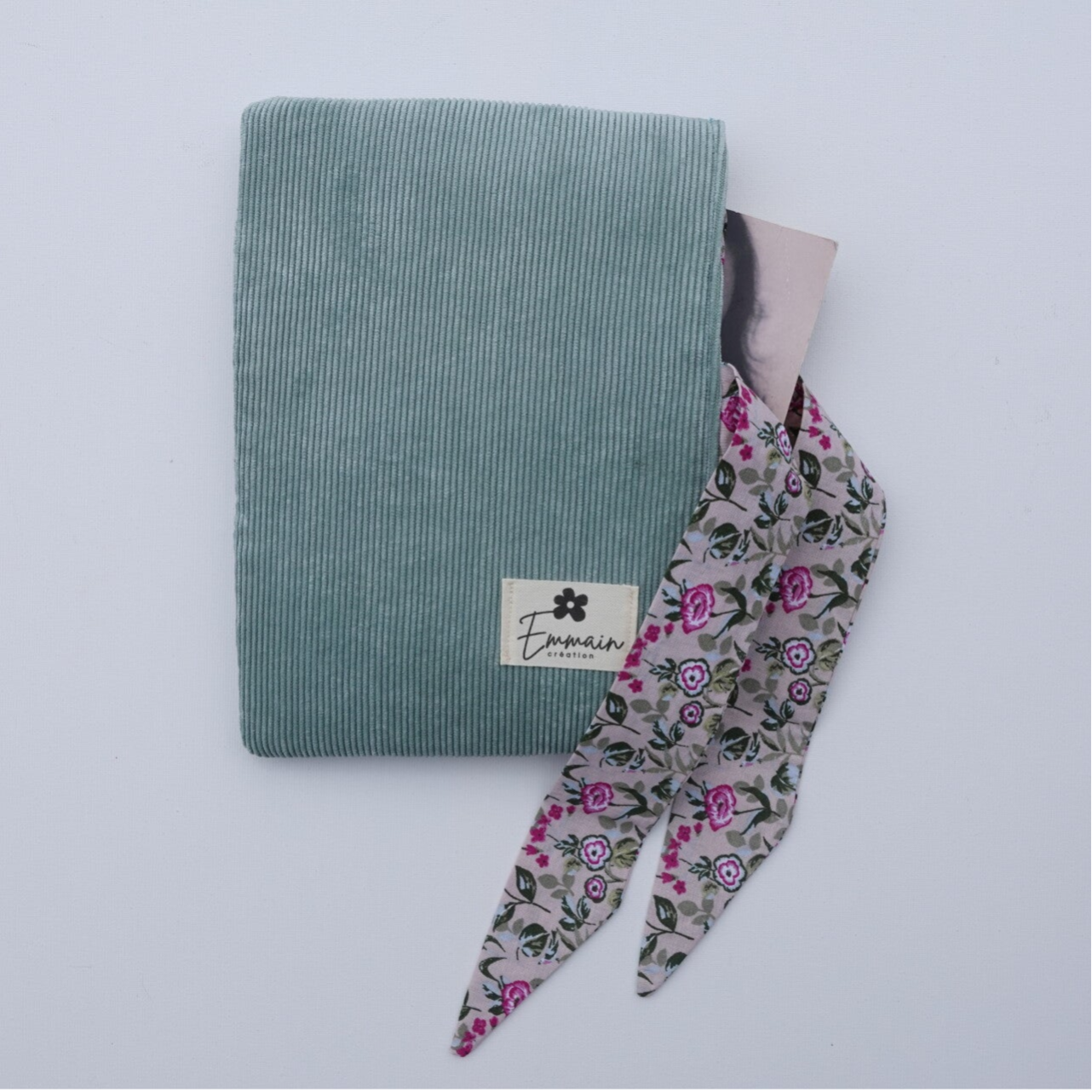 Pochette à Livre en Velours Ciel