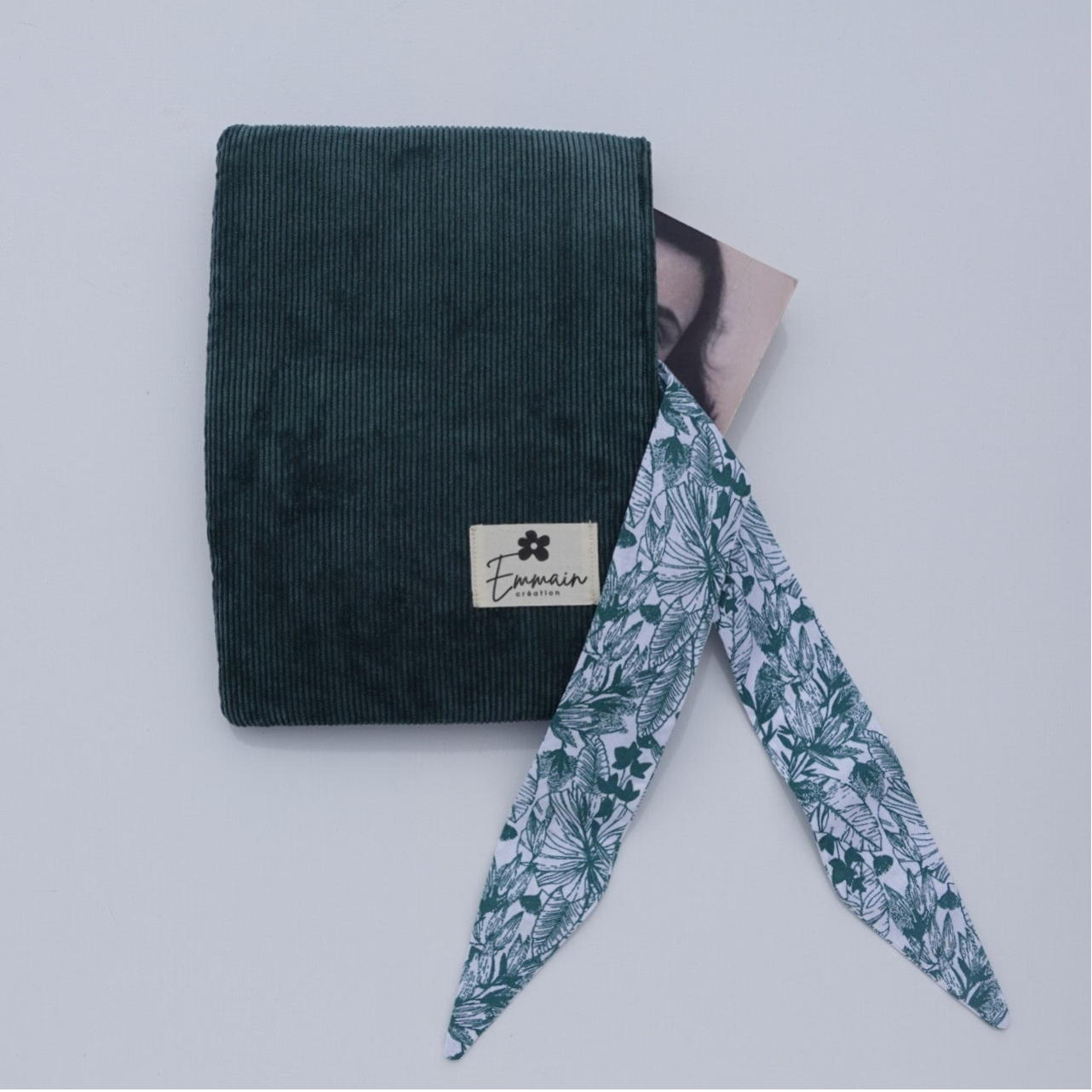 Pochette à Livre en Velours Vert