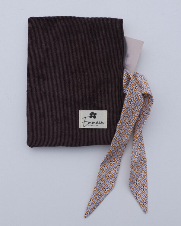 Pochette à Livre en Velours Marron