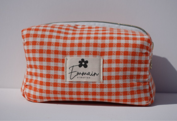 Trousse de Toilette Vichy Orange