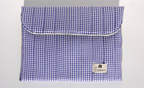 Housse d'Ordinateur Vichy Bleu