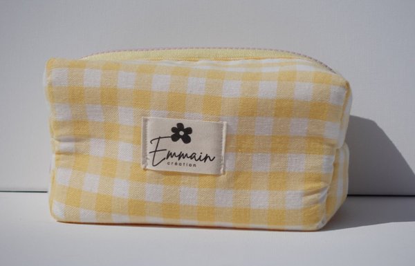 Trousse de Toilette Vichy Jaune