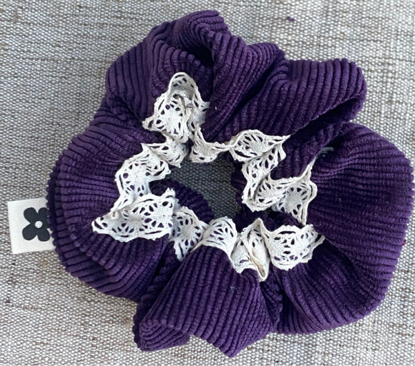 Chouchou Violet Dentelle