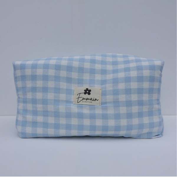 Trousse de Toilette XL Vichy Bleu