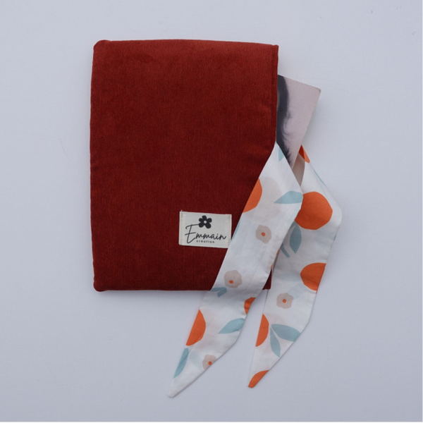 Pochette à Livre en Velours Orange