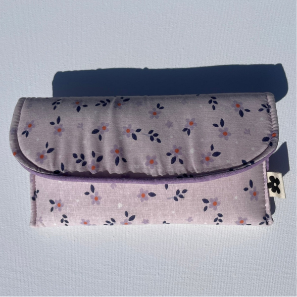 Etui à lunettes Fleuri Rose