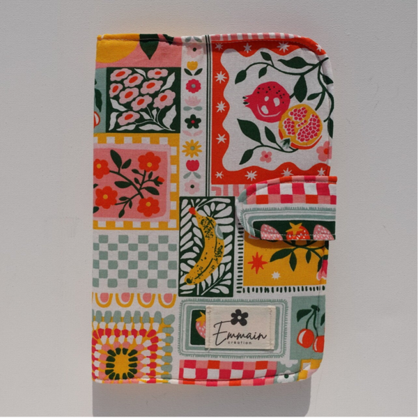 Protège Carnet de Santé Patchwork Soleil
