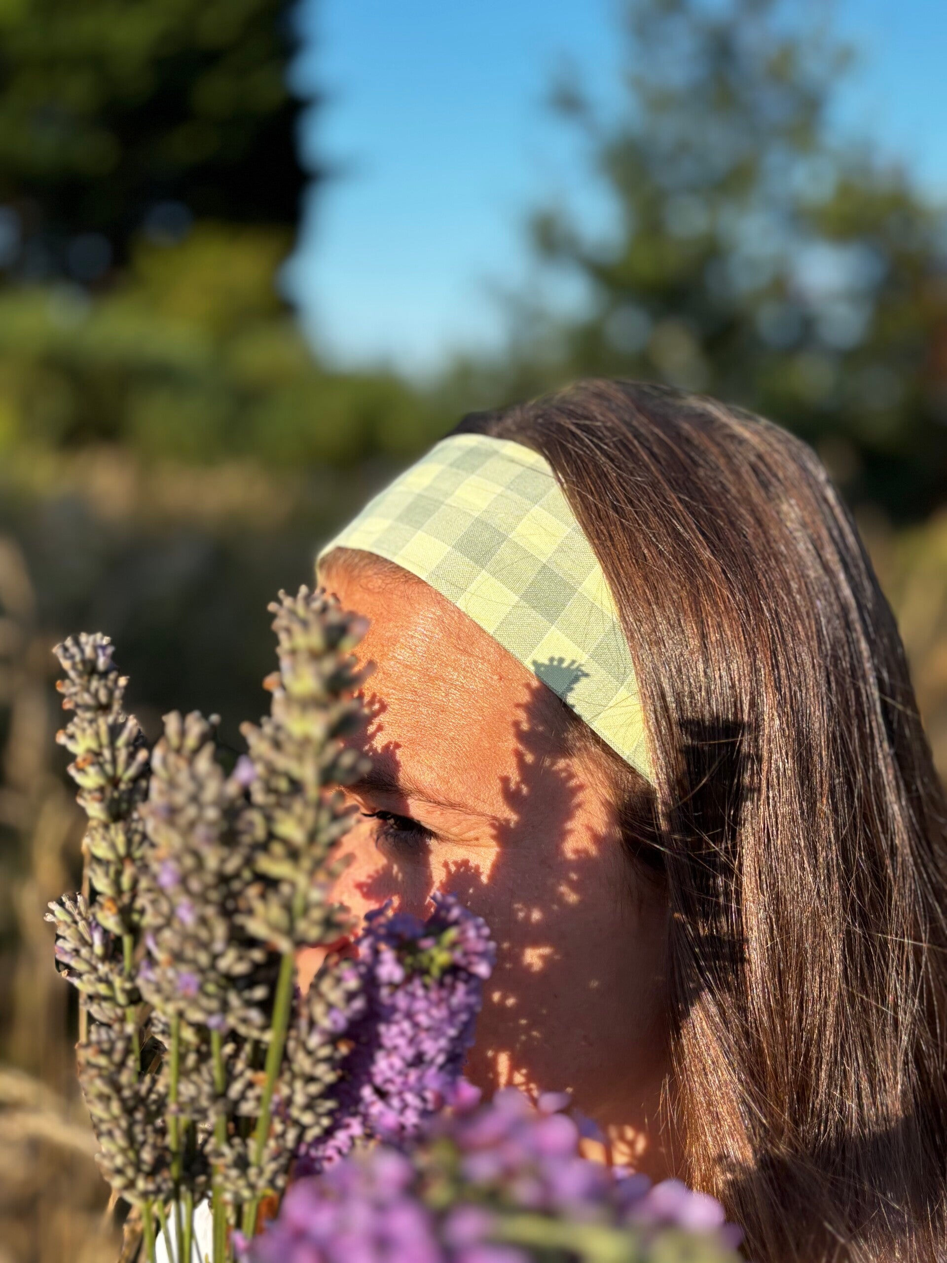 Bandeau Vichy Jaune et Vert