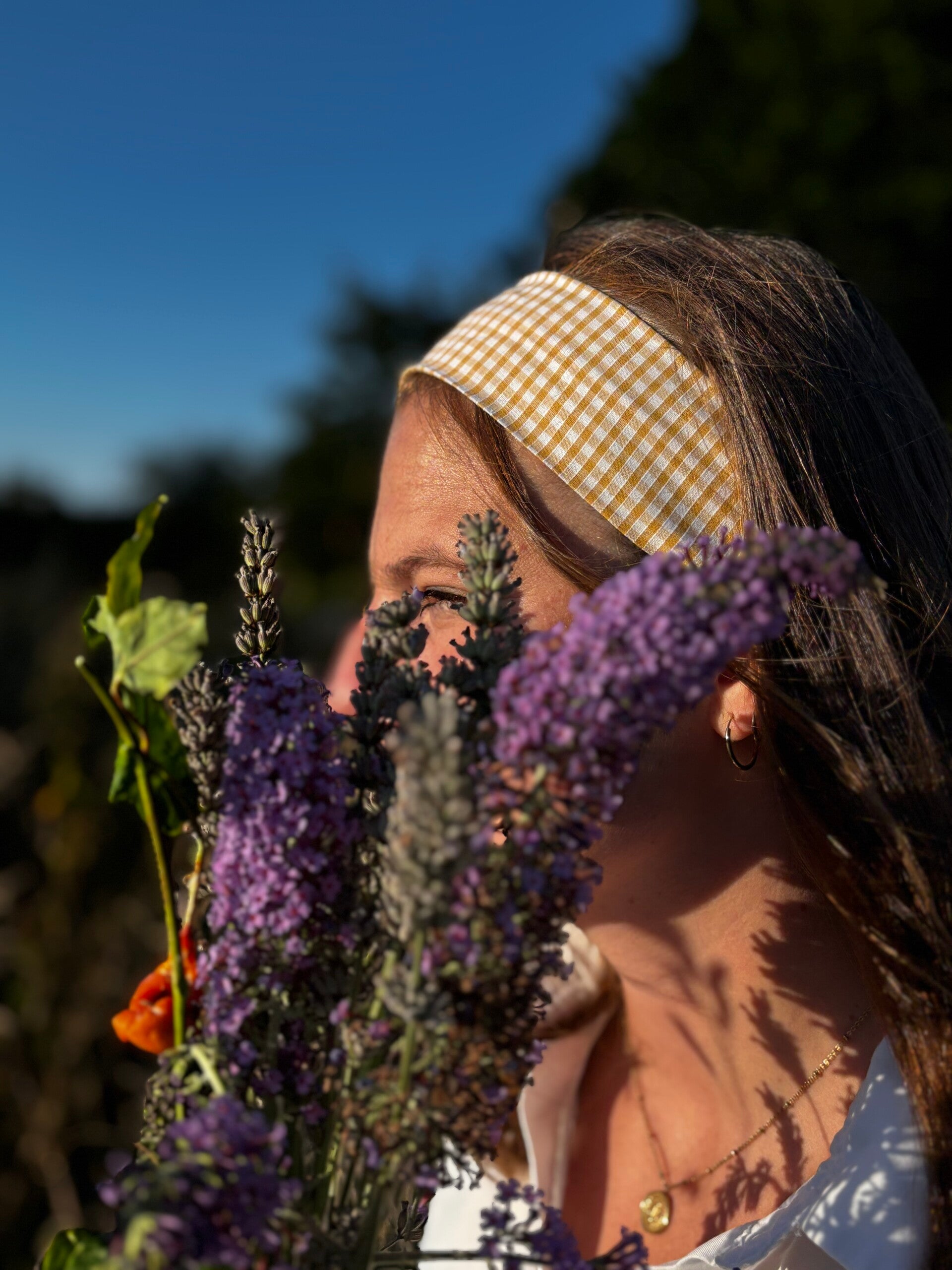 Bandeau Vichy Moutarde