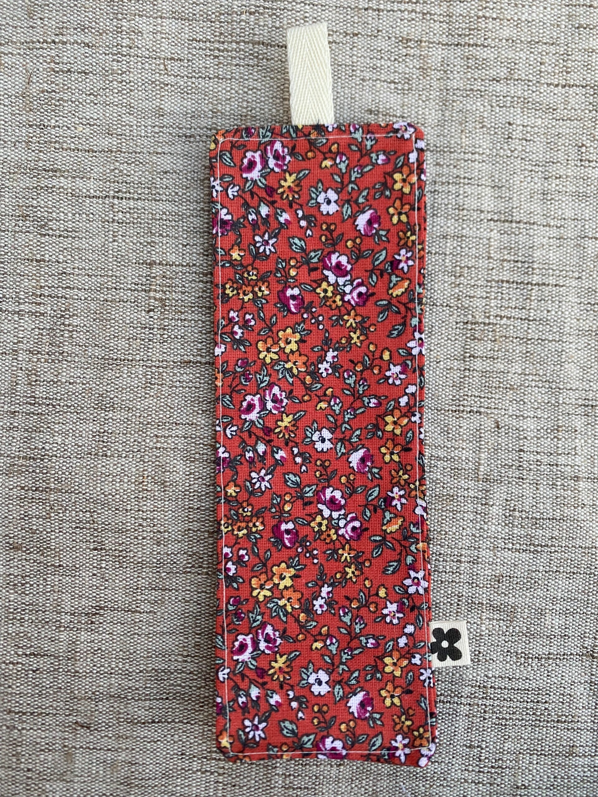 Marque-Page Fleuri Orange