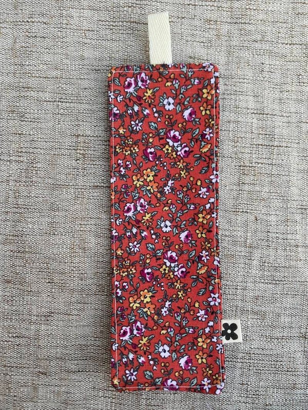 Marque-Page Fleuri Orange