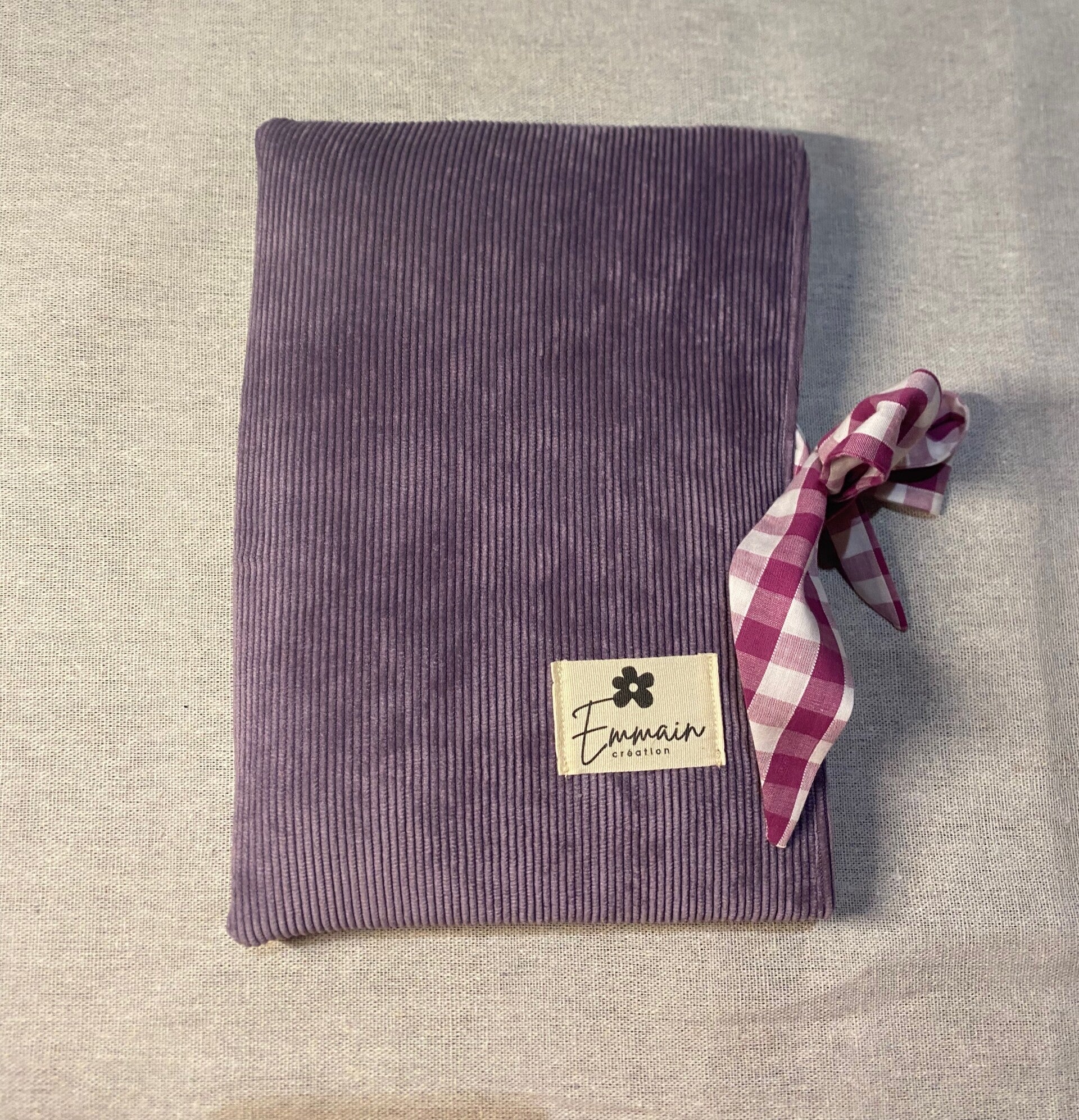 Housse de livre en Velours Violet