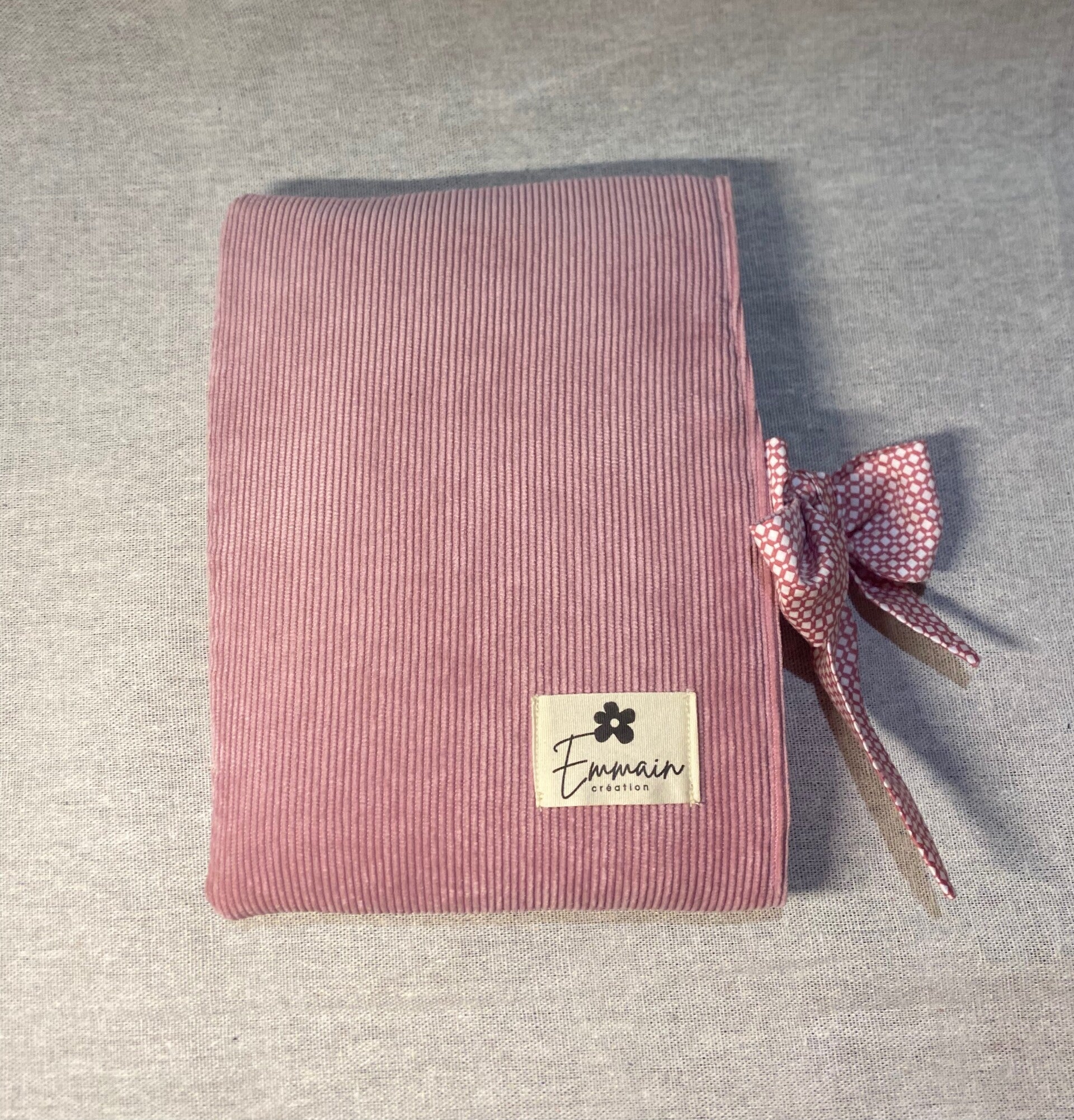 Housse de livre en Velours Rose