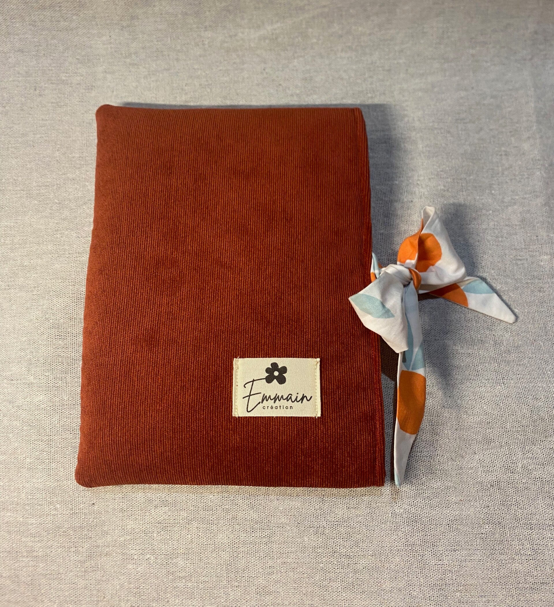 Housse de livre en Velours Orange