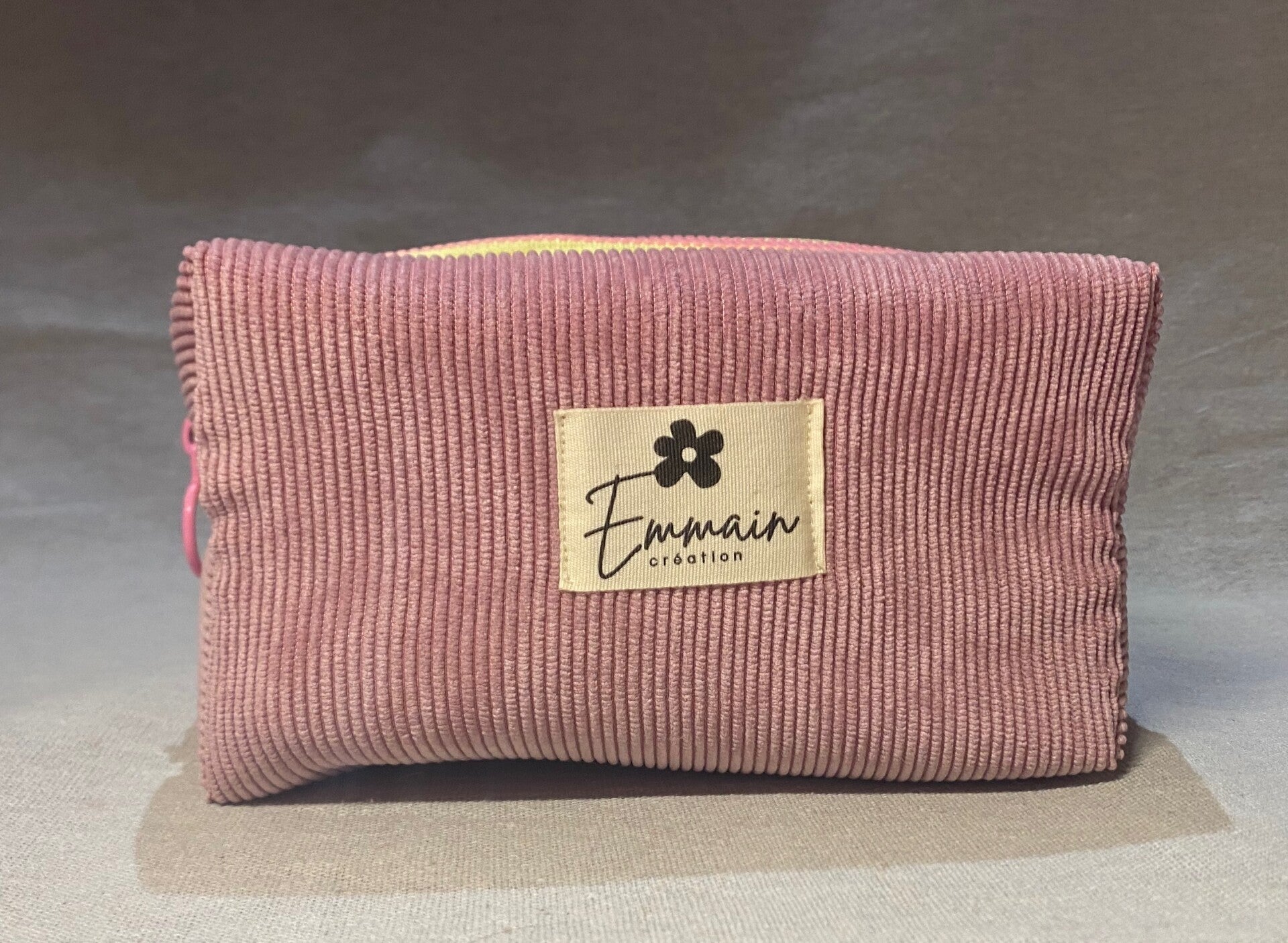 Trousse de Toilette en Velours Rose