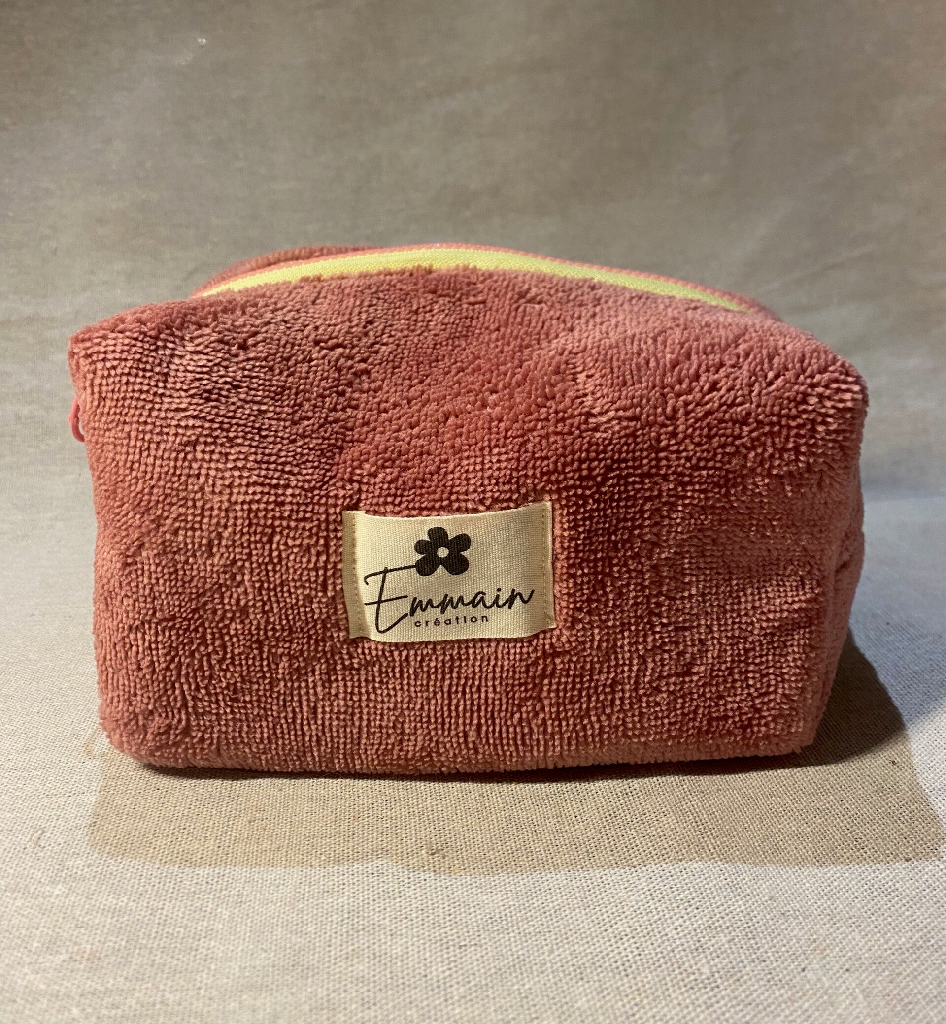 Trousse de Toilette en Éponge Rose