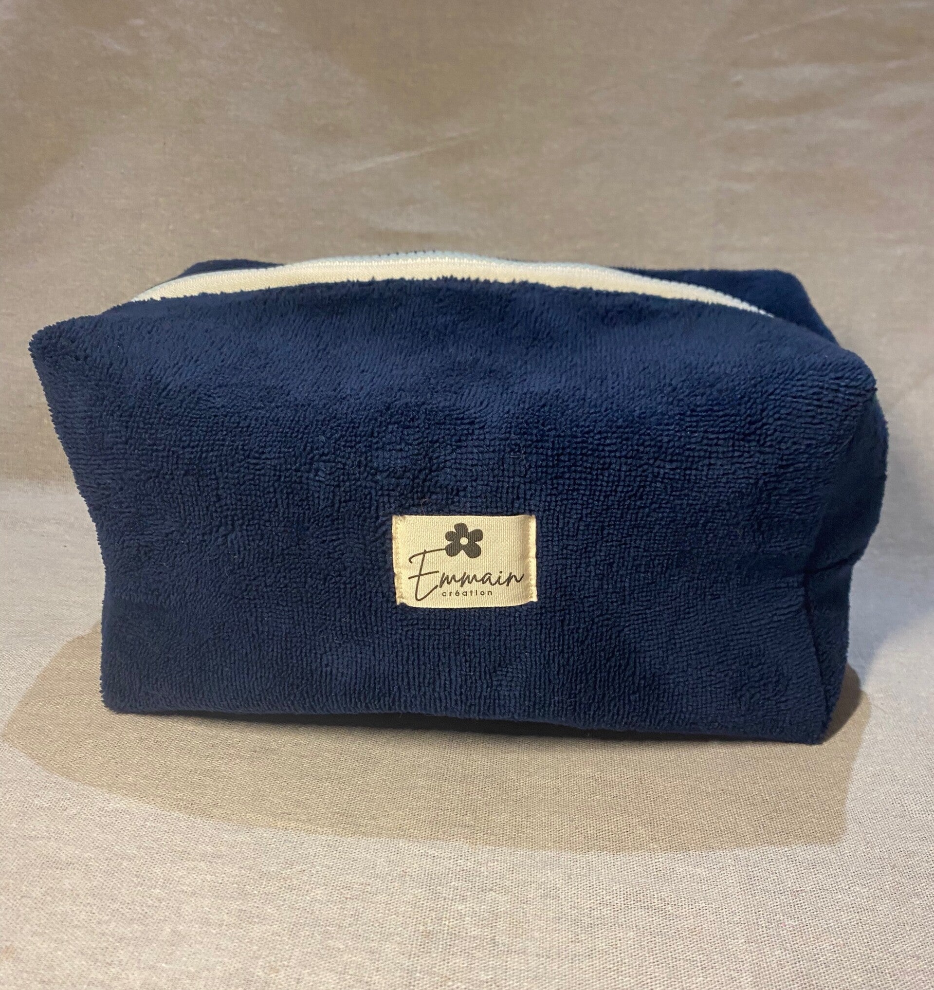 Trousse de Toilette XL en Éponge Bleu