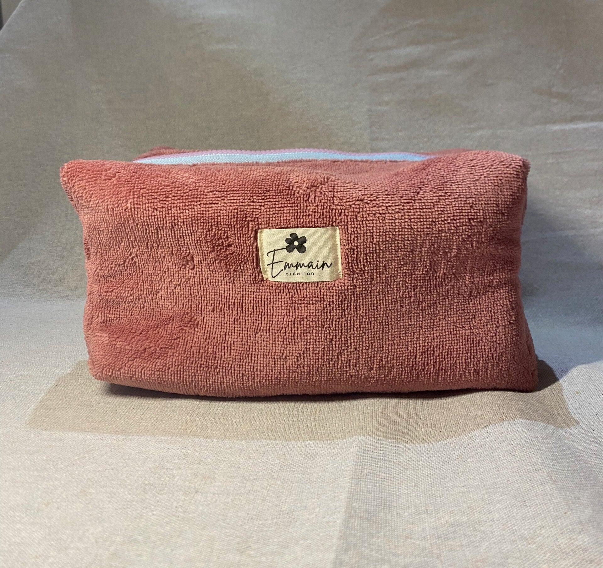 Trousse de Toilette XL en Éponge Rose