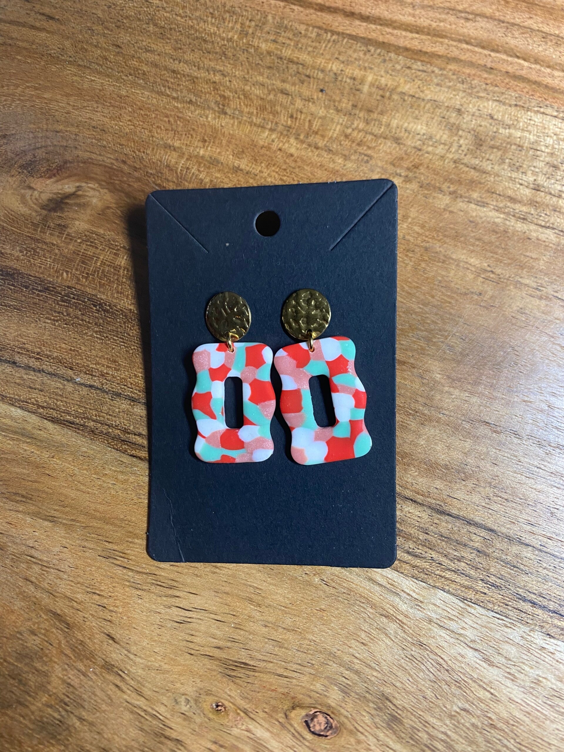 Boucles d'oreilles Rouge