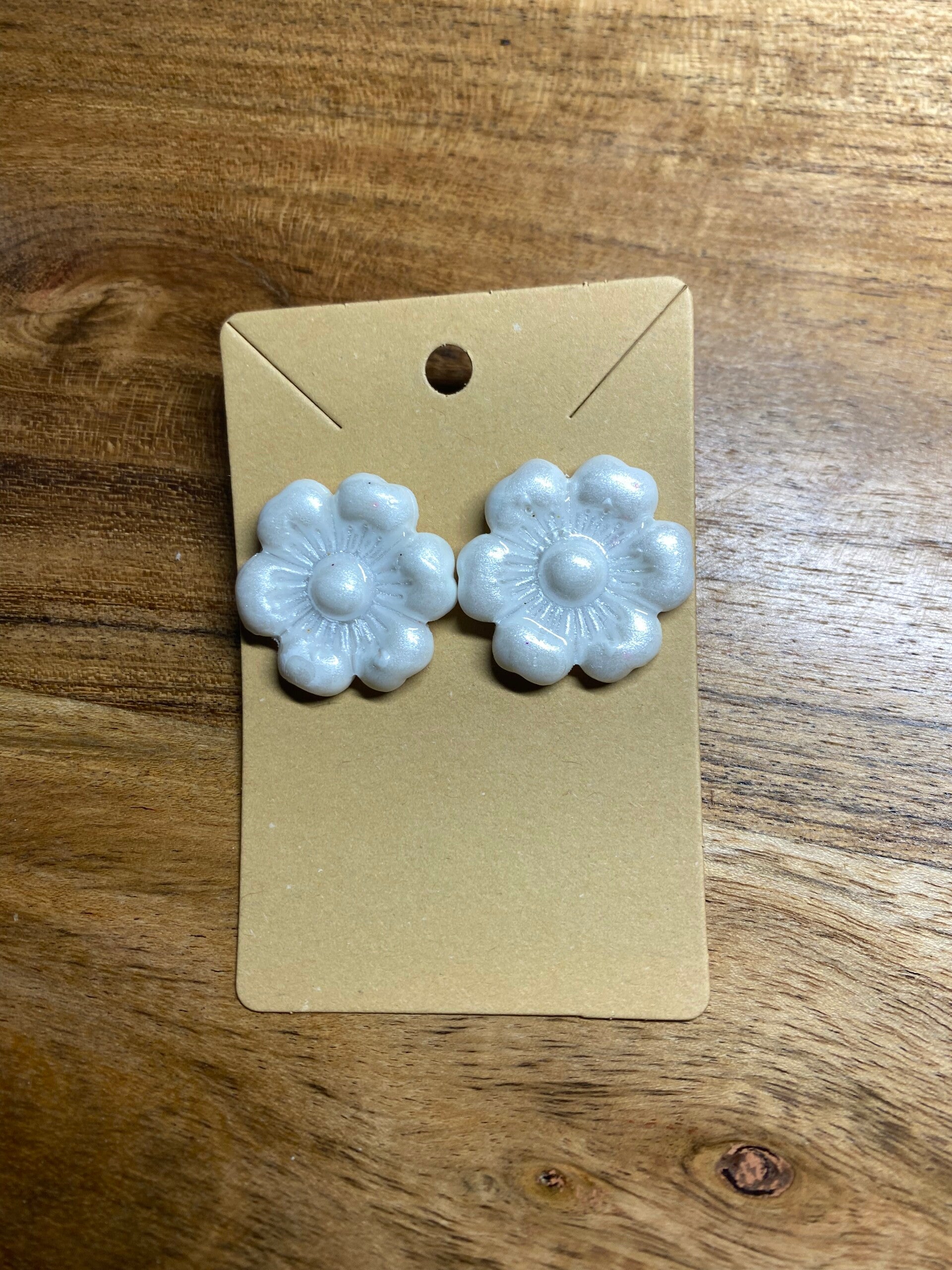 Boucles d'oreilles Fleur Pailleté