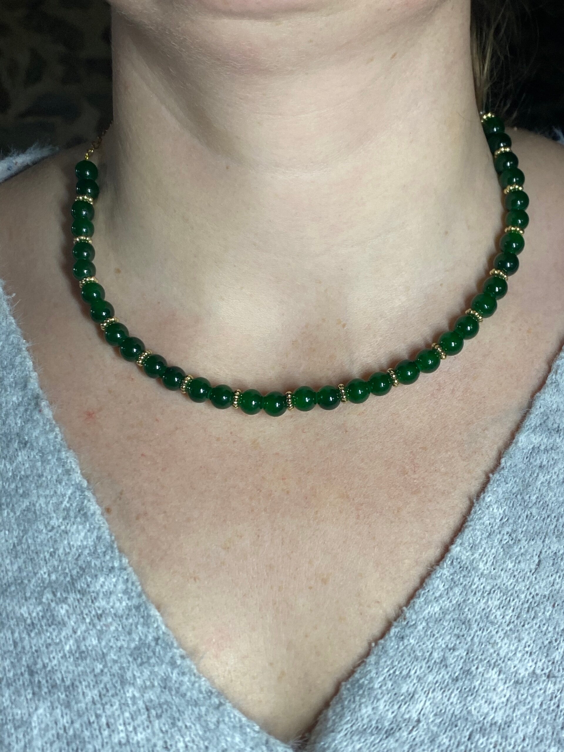 Collier Vert foncé