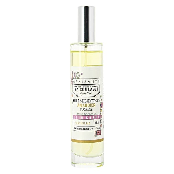 DROGE BIO MASSAGEOLIE - spray met AMANDELOLIE  --- 100 ml van MAISON LAGET