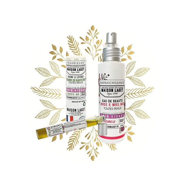 GESCHENKPAKKET ML : Eau de beauté, oogcontour en lippenbalsem.