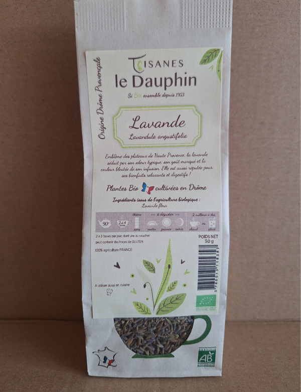 THEE van BIO LAVENDELBLOEMEN uit de Provence van LE DAUPHIN