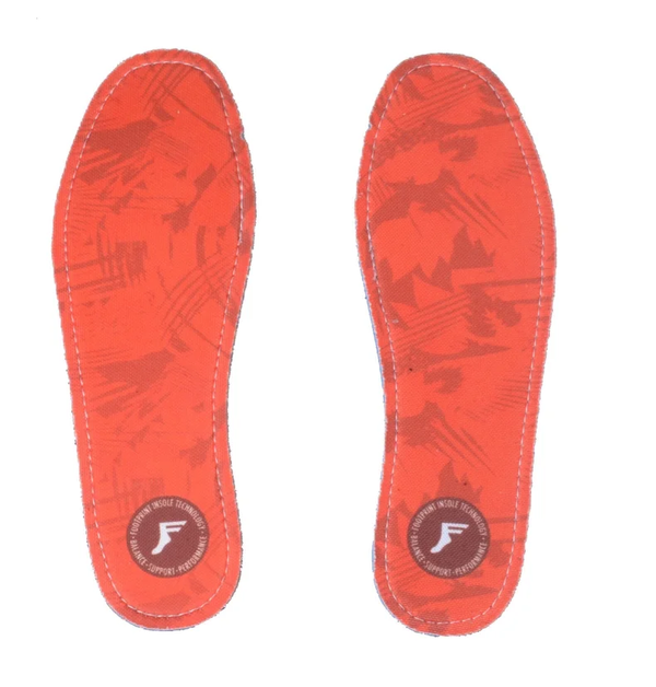 Footprint Insoles Flat 5mm Camo Red