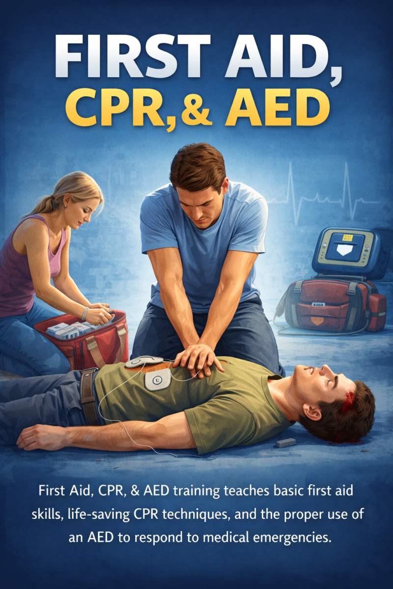 First AID, CPR, AED Training at Healing Healthcare Training Institute