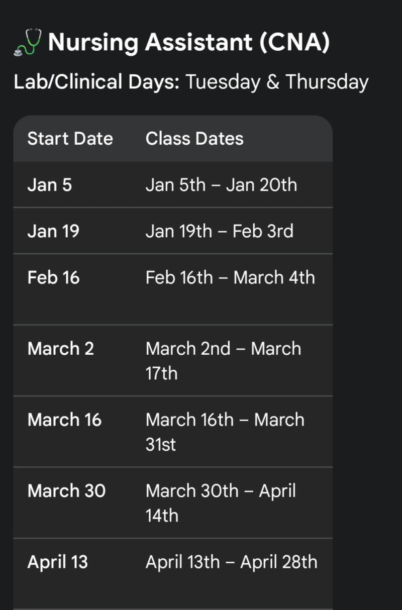 CNA Training Starts January 19 at HHTI Detroit Campus.