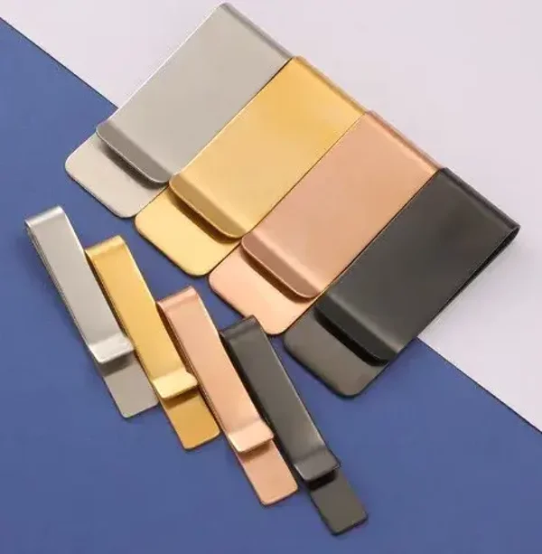 RVS Dasspeld of  Geldclip S – Luxe Geborsteld 304 Roestvrij Staal