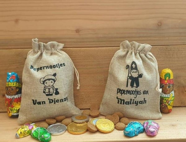 Pepernootzakje met  naam