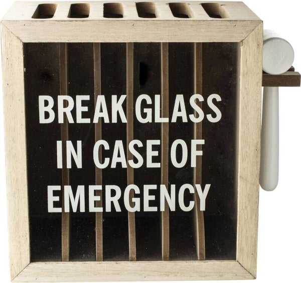 Gusta - Telefoon kluis - met tekst - 21,5x12x19cm