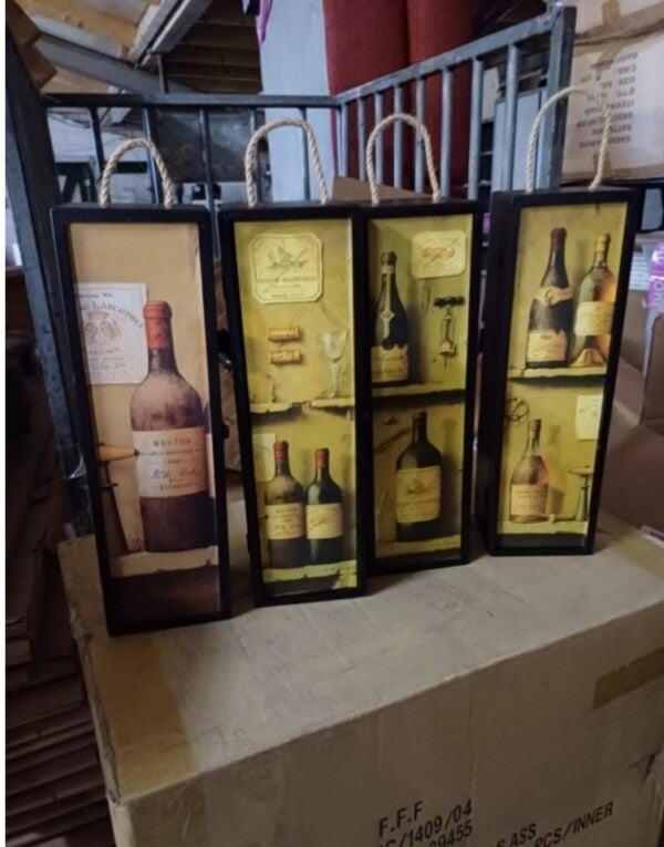 Partij -Wijnkist mix geleverd  96 stuks