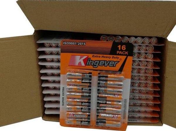 Kingever AA Batterijen 16 stuks op kaart