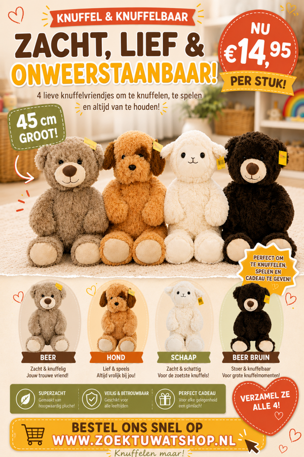 Sunkid knuffel pluche 45 cm