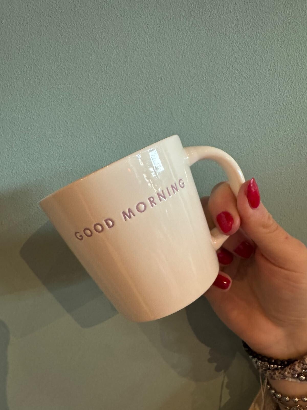 Vondels Cappuccino cup ceramic good morning ecru 250ml