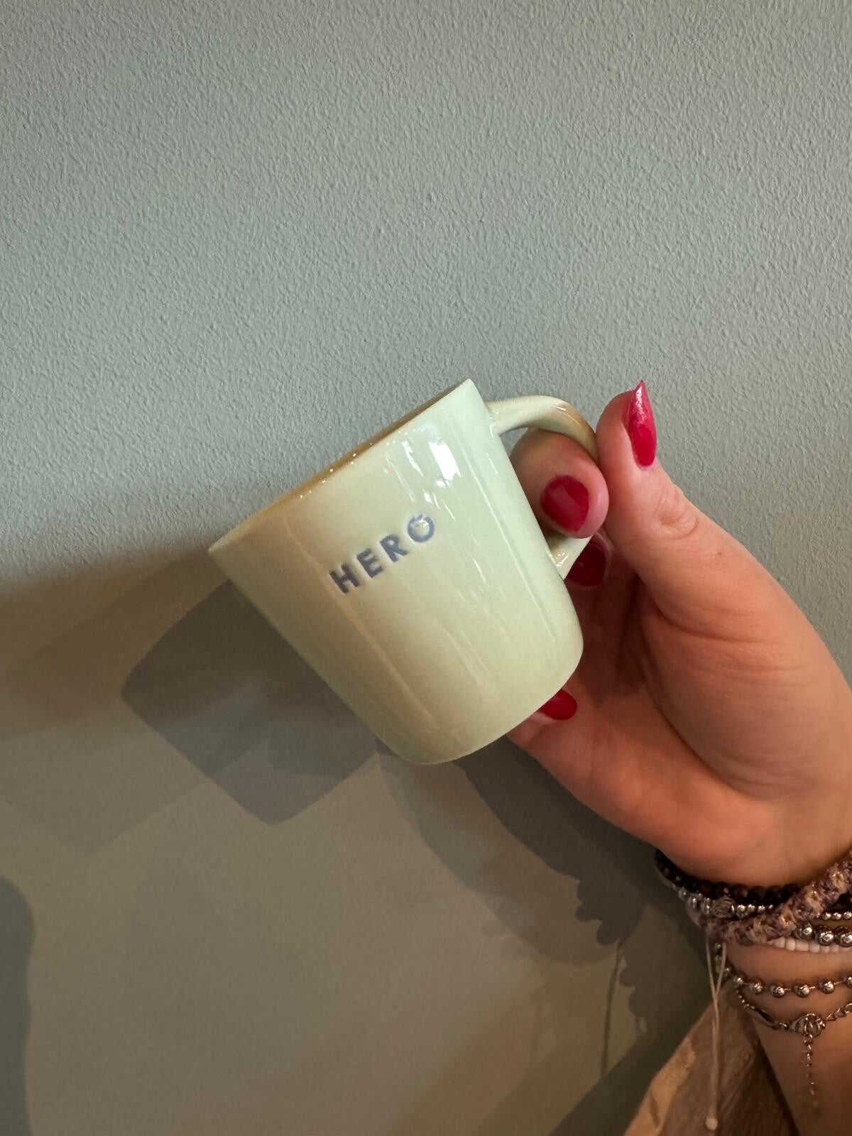 Vondels Espresso cup ceramic hero light green 80ml