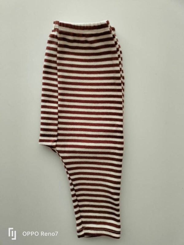 Gestreepte broek - bruin