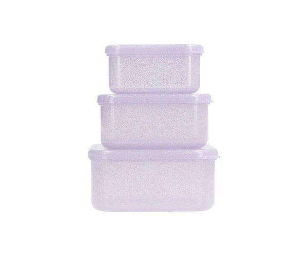 Glitterdoosjes - paars & roze