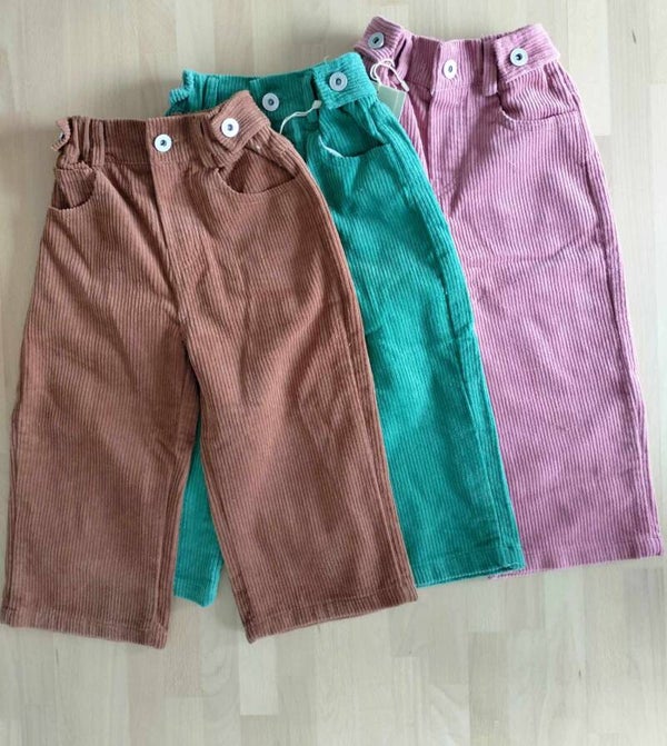 Broek - ribfluweel - Bruin