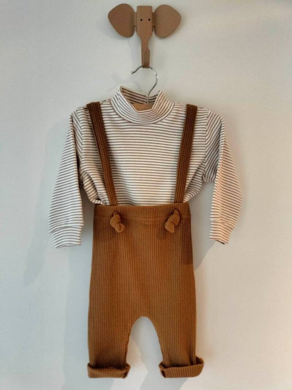 Legging met bretels - Camel