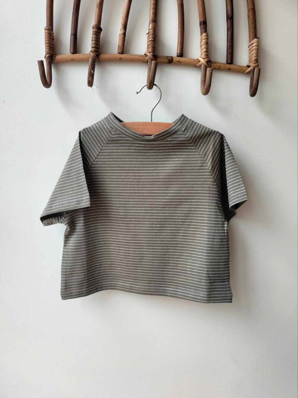 T-shirt - grijs - streep
