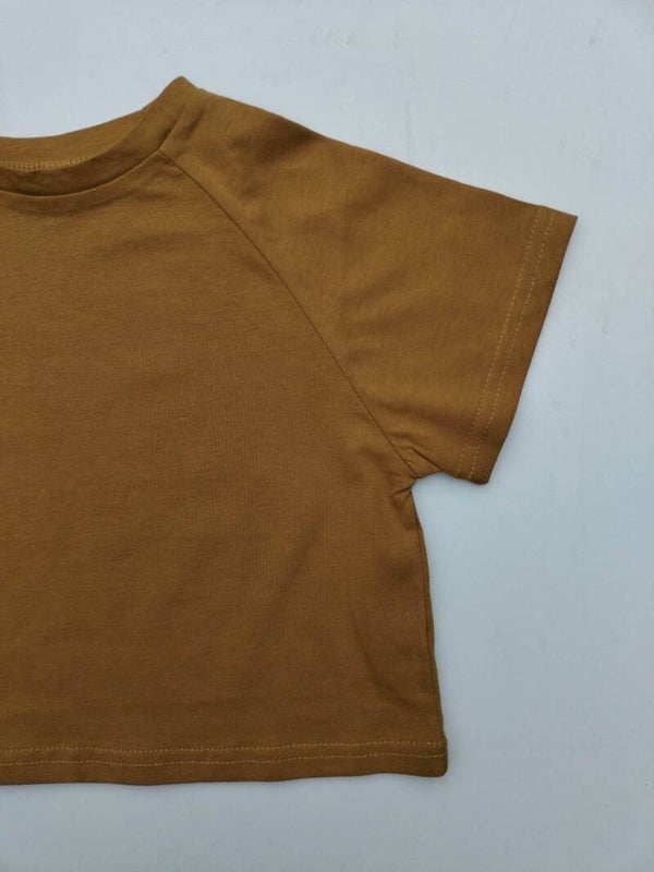 T-shirt - oker geel