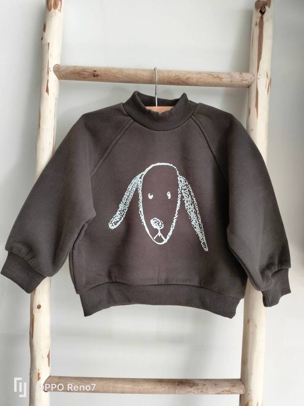 Sweater hond - zwart