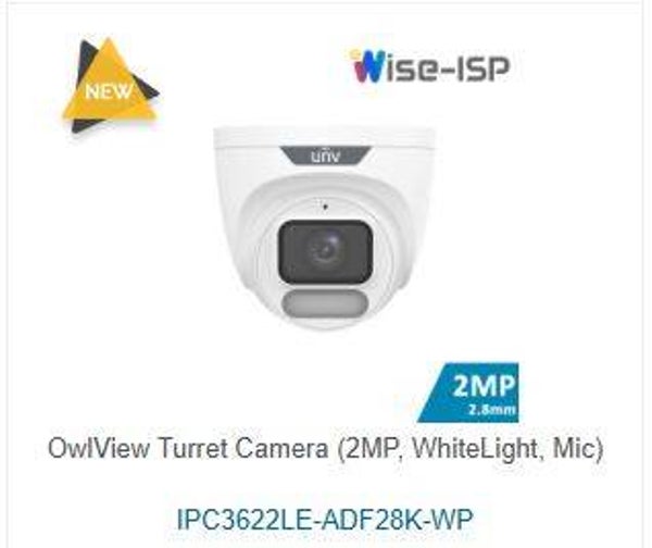 Members #1 OwlView Turret Camera (2MP, WhiteLight, Mic)