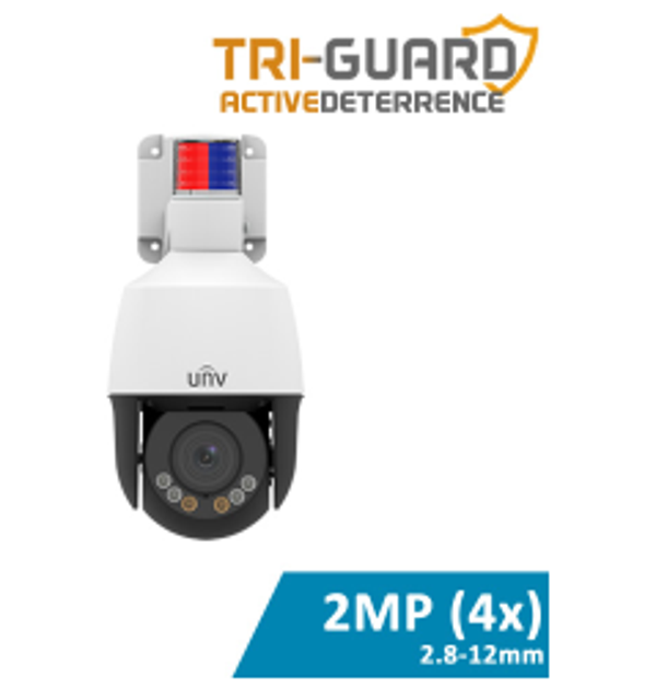 #12 5MP ACTIVE DETERRENCE MINI PTZ (4X OPTICAL, LIGHTHUNTER, AUTO-TRACKING)